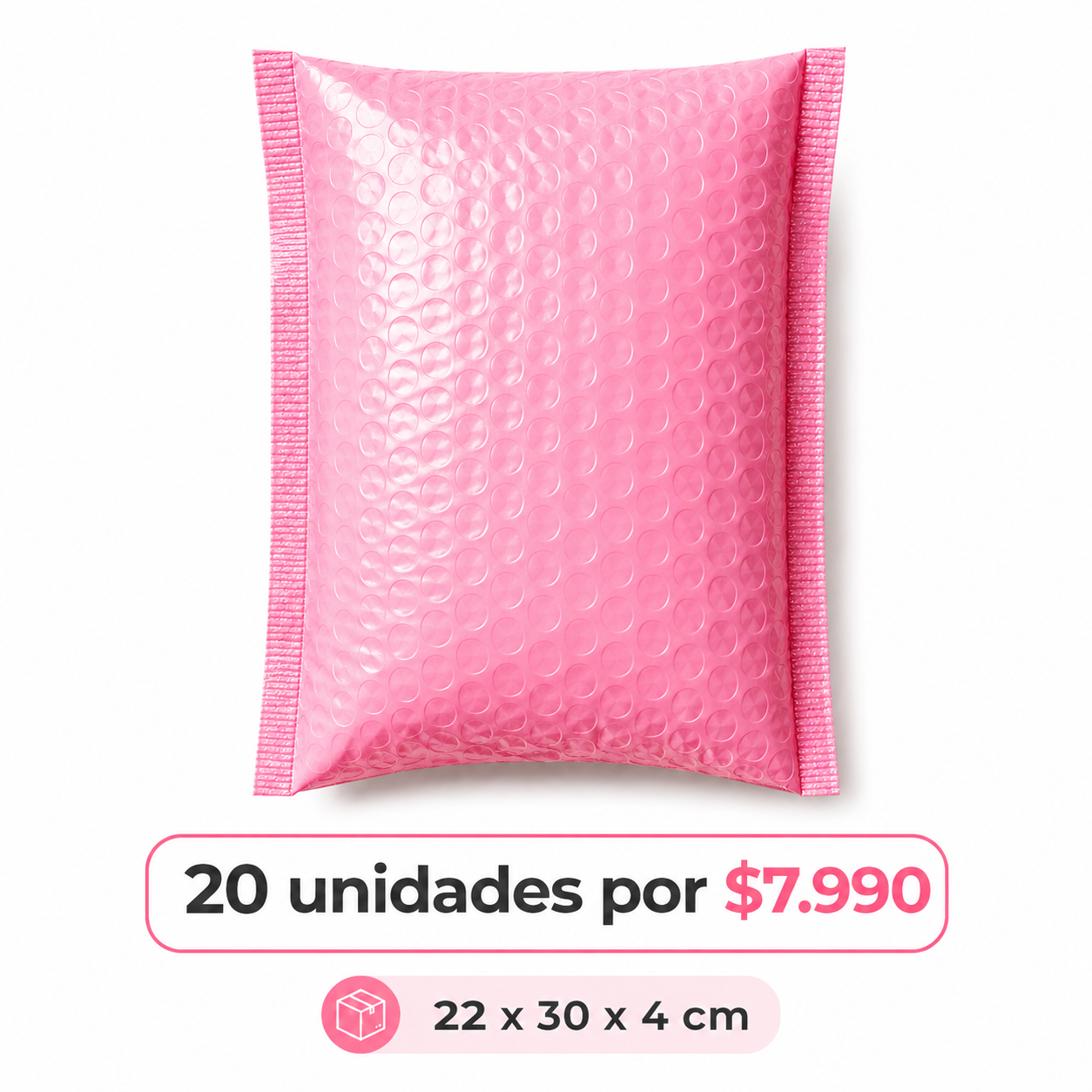 Bolsas Burbujas Rosada - Pack de 20un