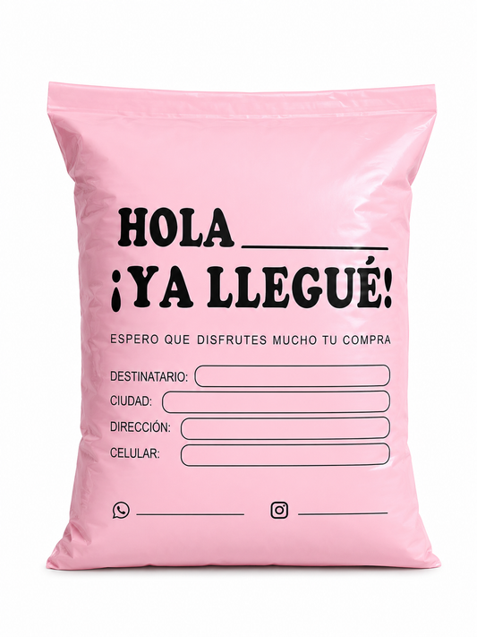 Bolsa Courier Premium Destinatario - Rosada