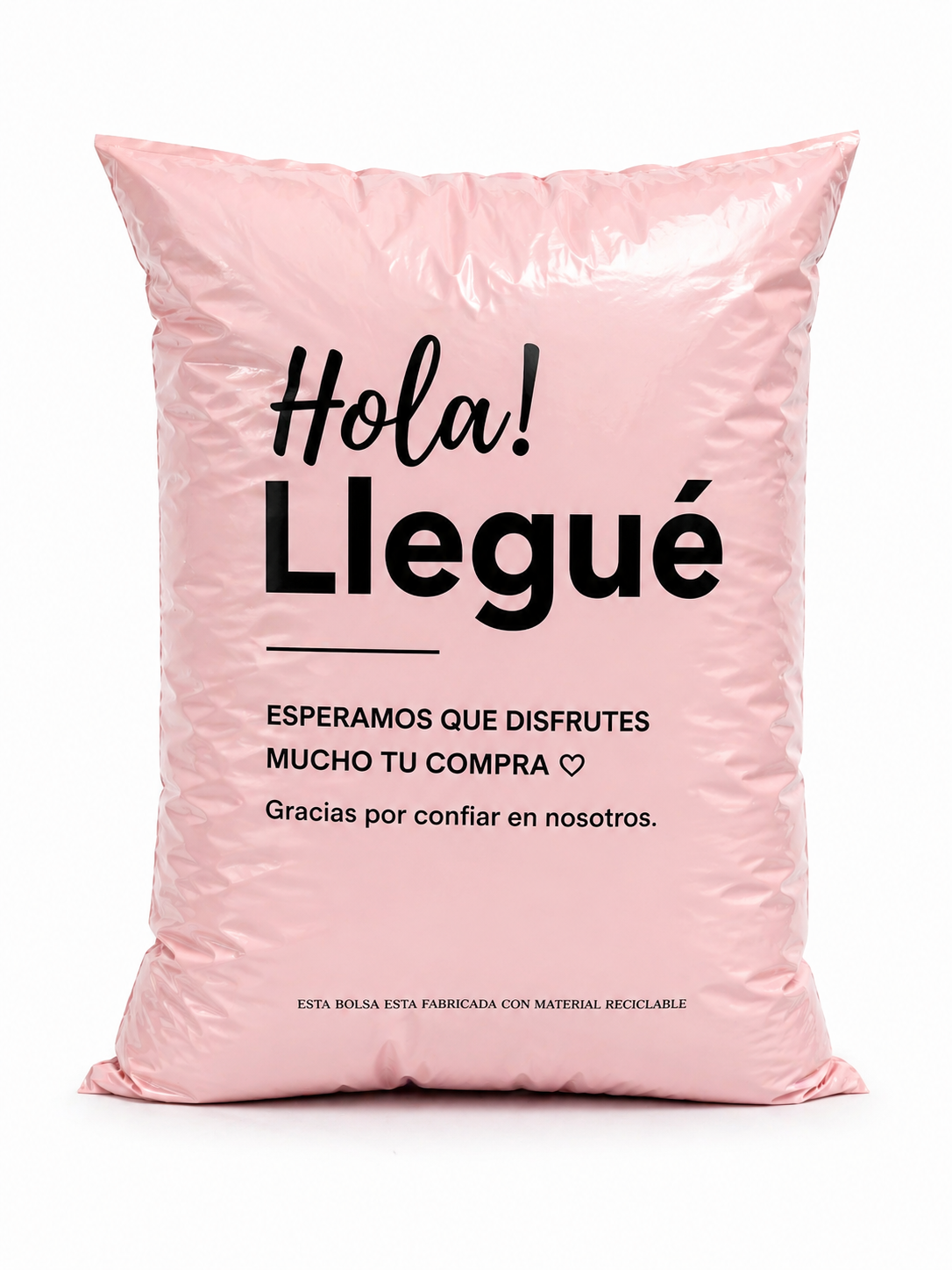 Bolsas Courier Premuim Hola Ya Llegue 45 X 60