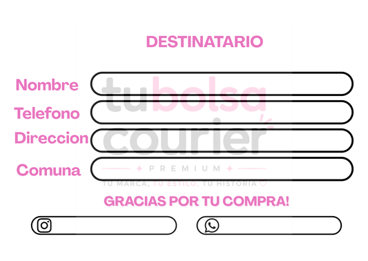 Sticker de Destinatario