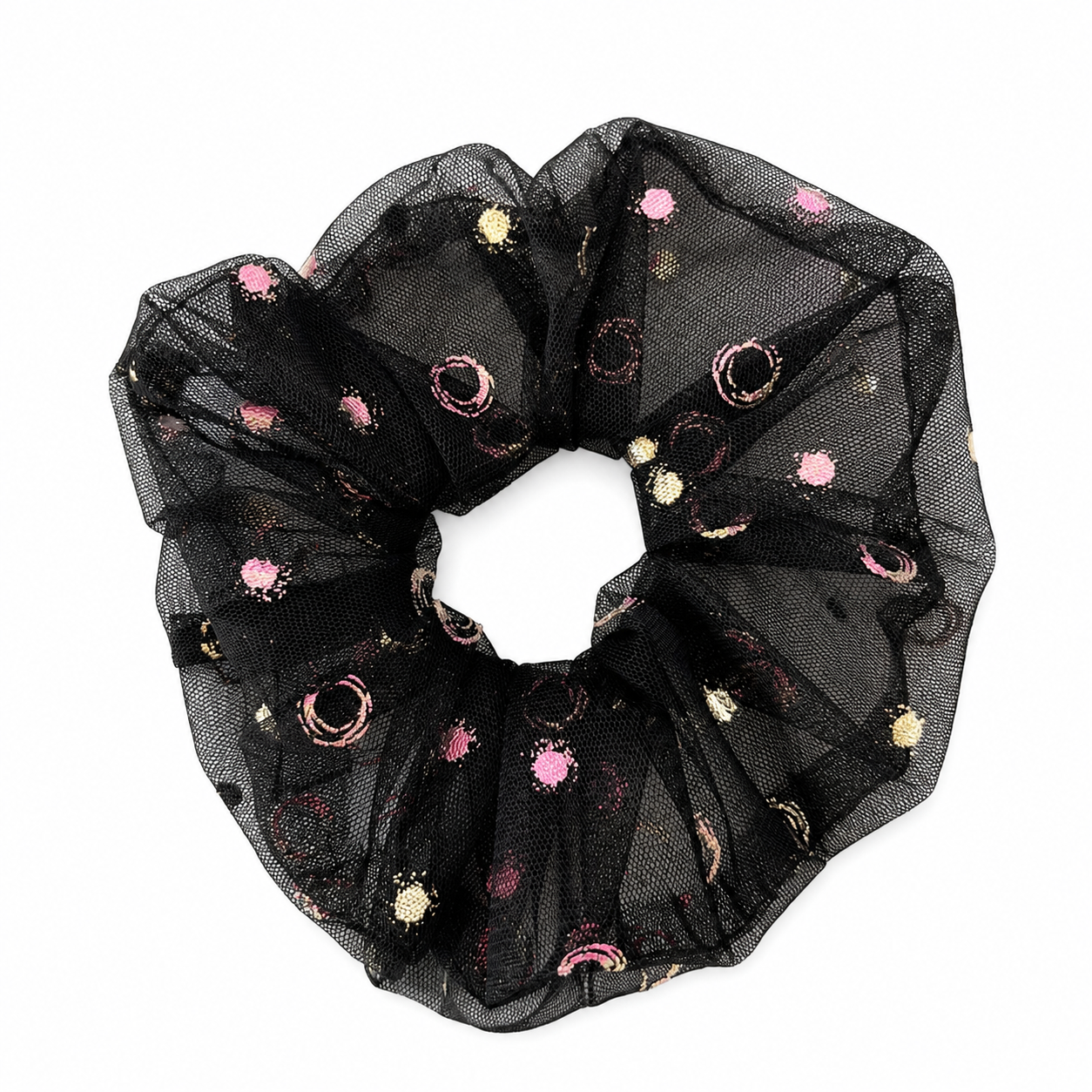Pack de 12 scrunchies Negro Tralucido