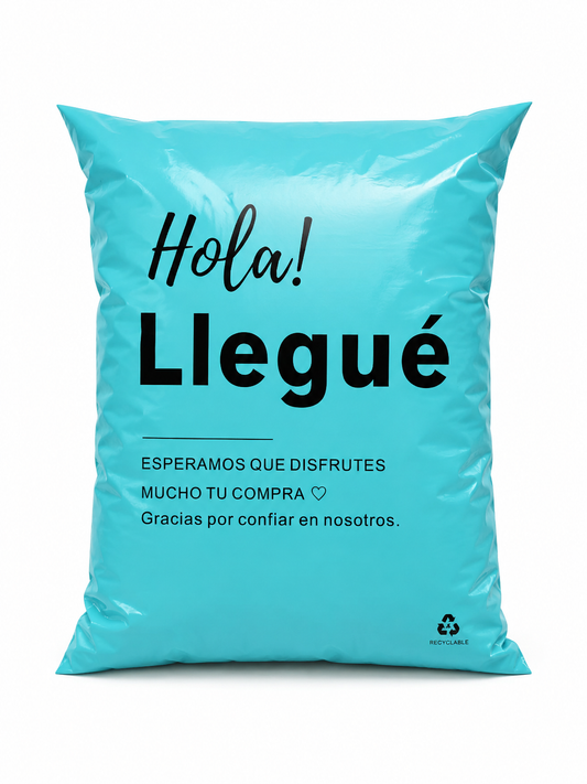 Bolsas Courier Premium Turquesa 25x35