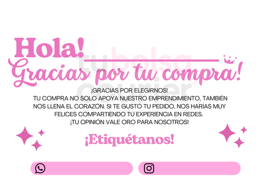 Tarjetas de agradecimiento